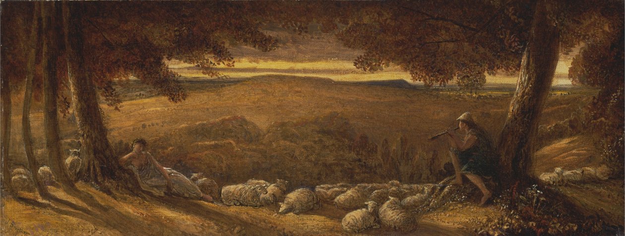 Pasto à noite de James Smetham