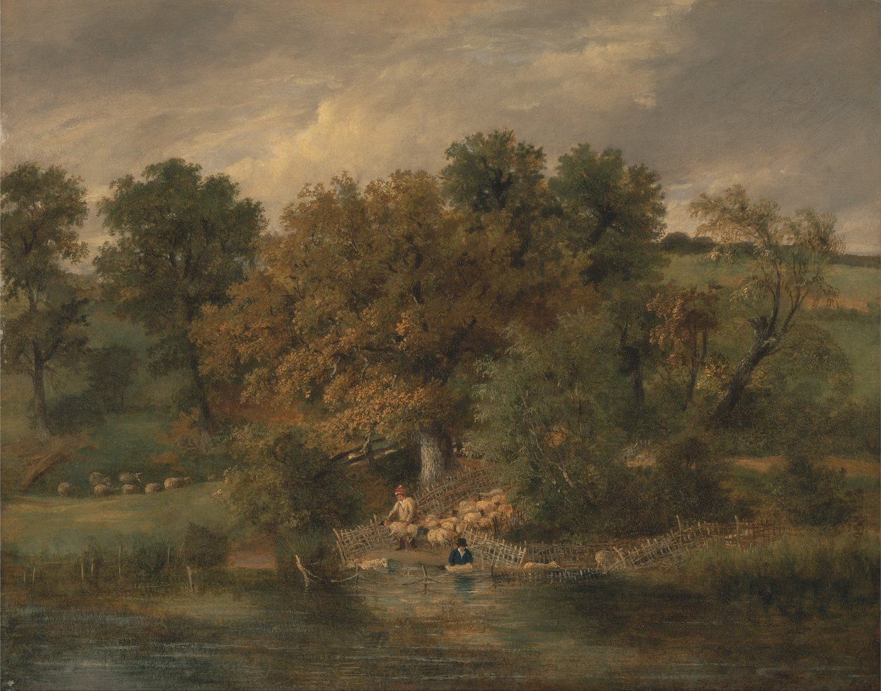 Lavagem de ovelhas em Postwick Grove, Norwich de James Stark