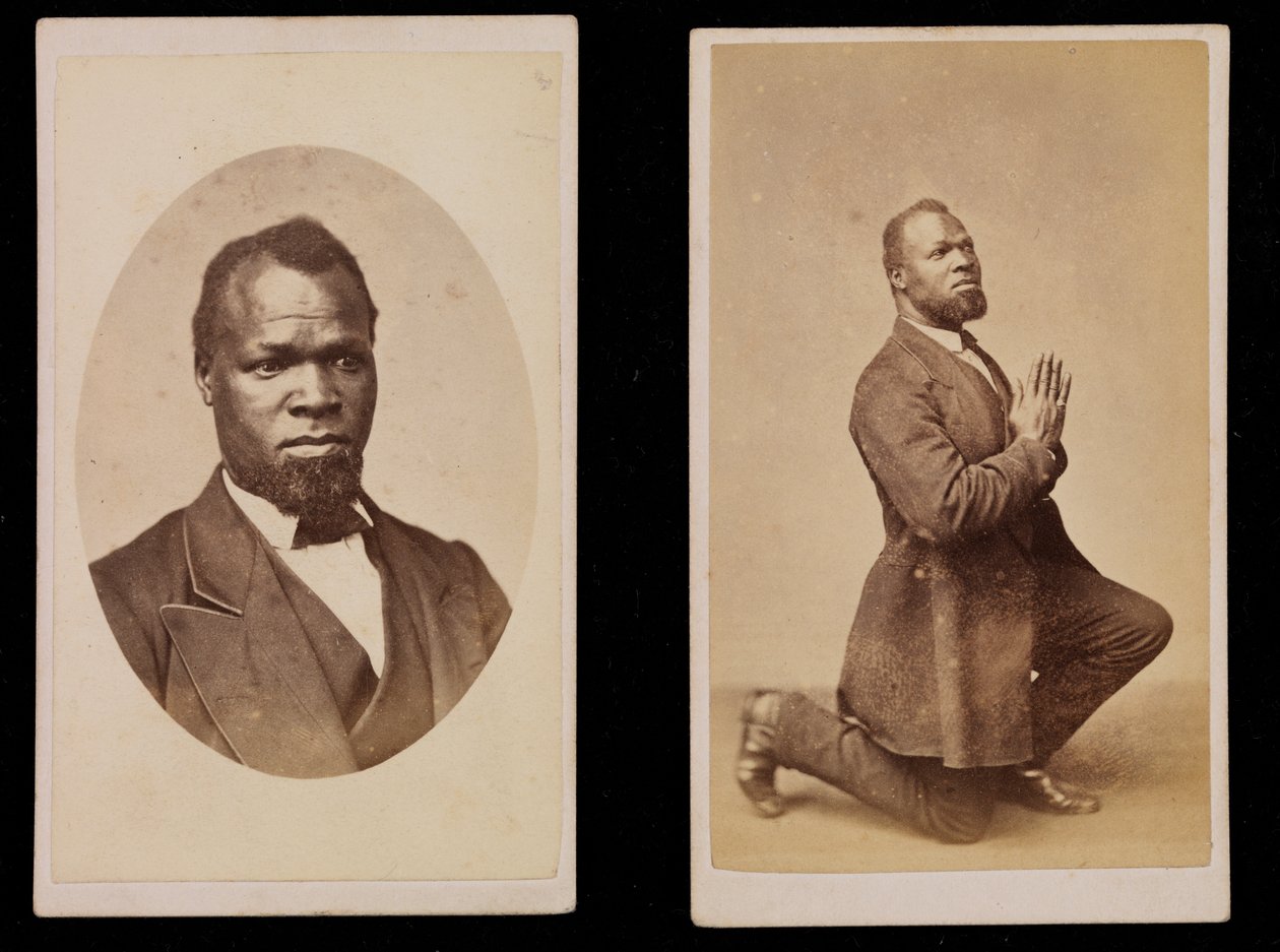 Retrato duplo, c.1870 (impressão albumina) de James Sunderland