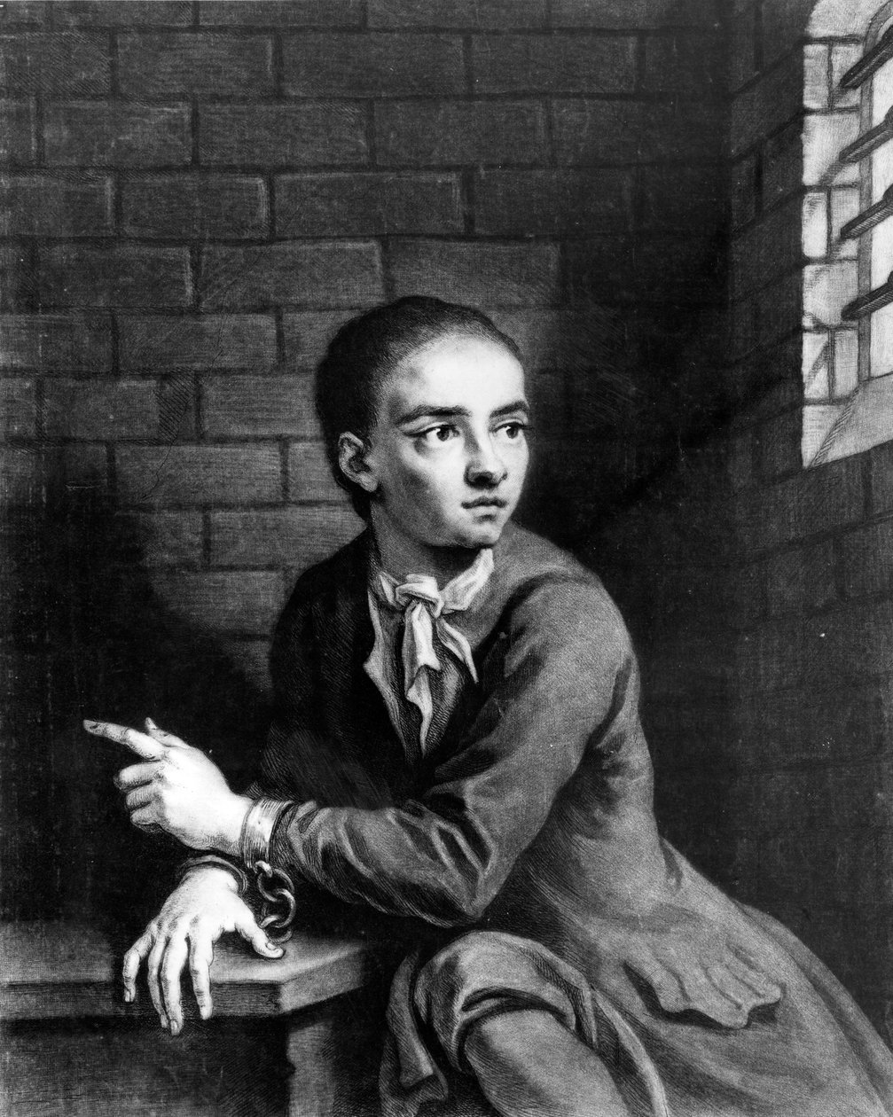 Jack Sheppard, gravado por George White, 1728 de James Thornhill