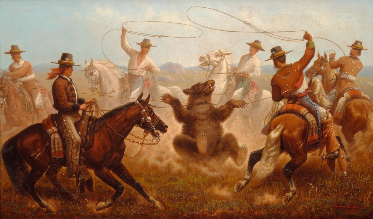 J.Walker, Cowboys pegam um urso com Lassos de James Walker
