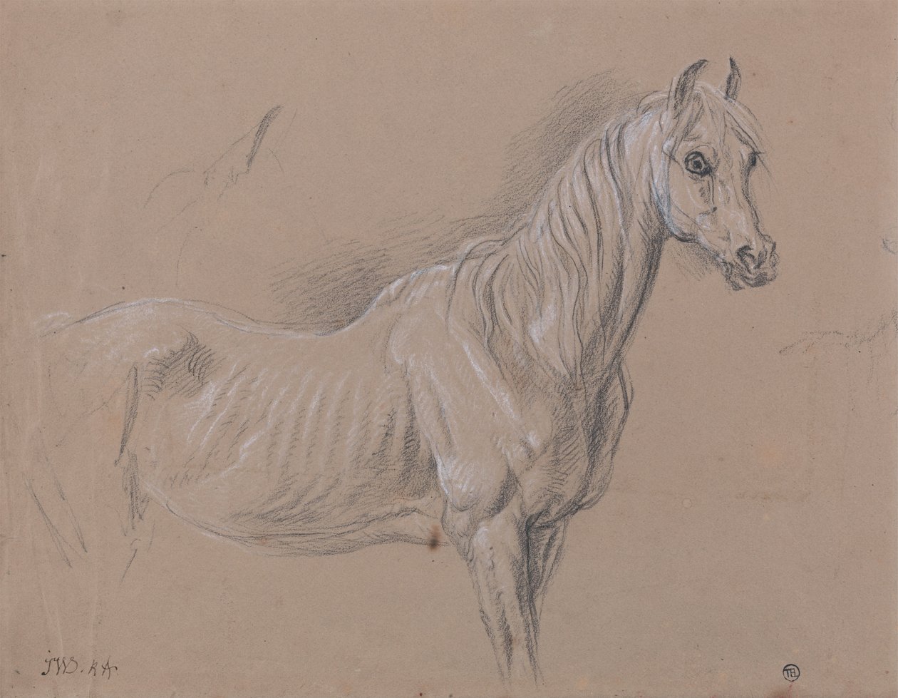 A Mare- Possivelmente um Estudo para LAmour de Cheval, datado de 1827, na Tate Gallery de James Ward