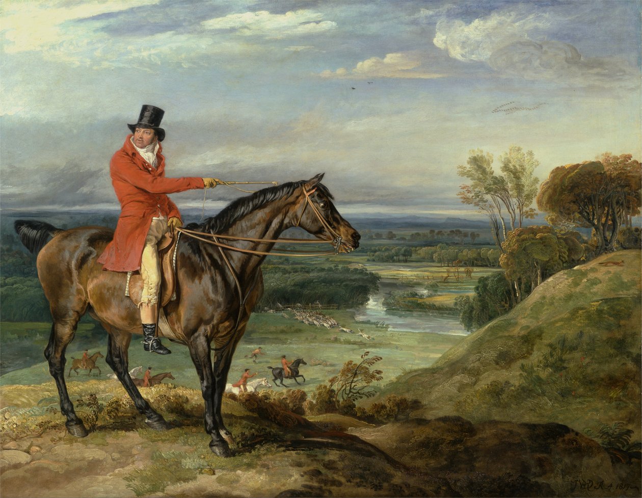 John Levett Hunting em Wychnor, Staffordshire de James Ward