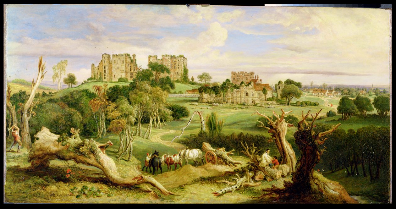 Castelo de Kenilworth, Warwickshire, 1840 de James Ward