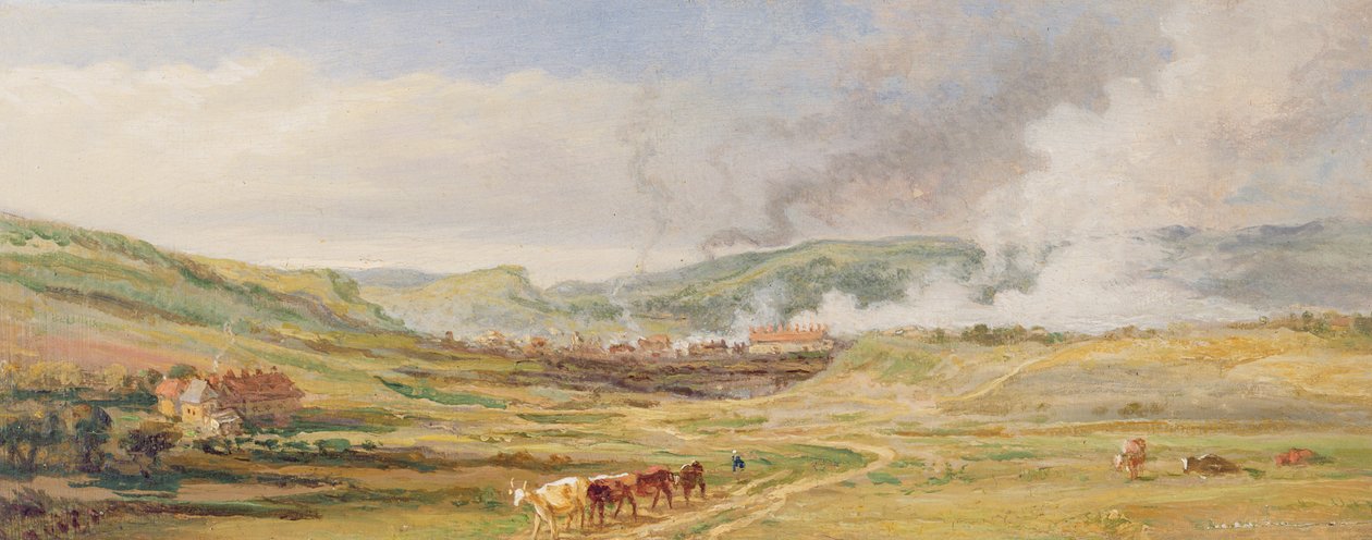 Paisagem, perto, swansea, gales sul de James Ward