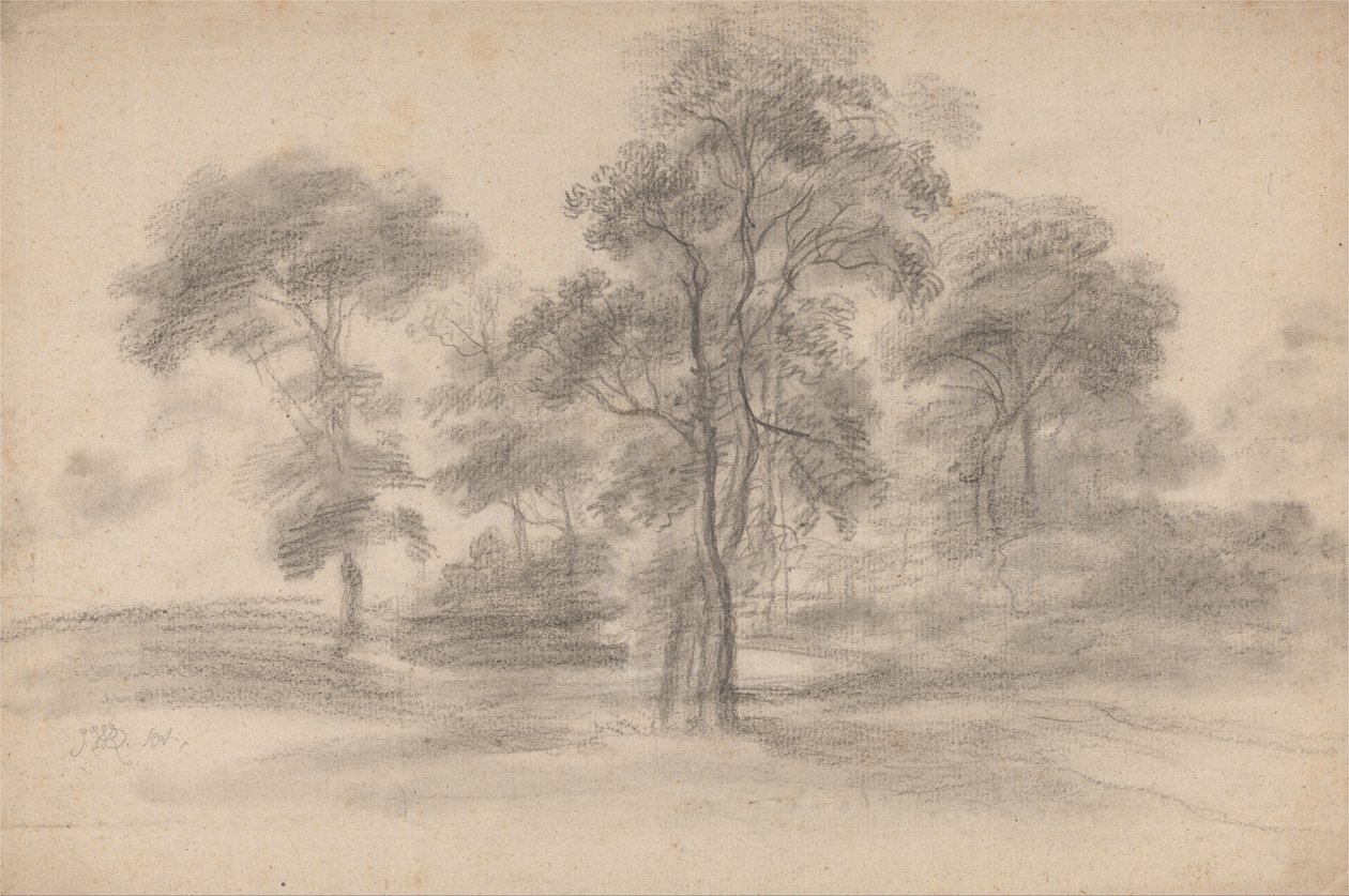 Paisagem com árvores de James Ward