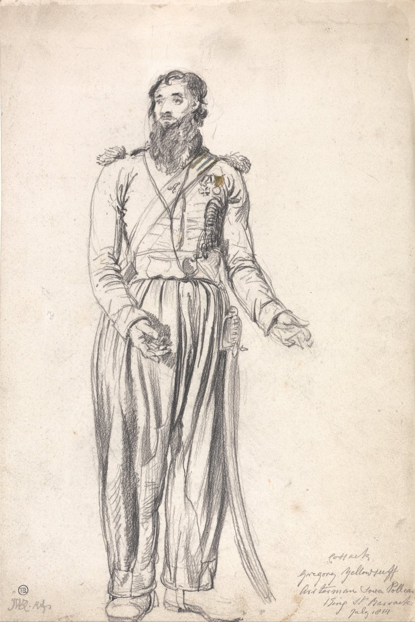 O cossaco, Gregory Yelloserf, julho de 1814 de James Ward