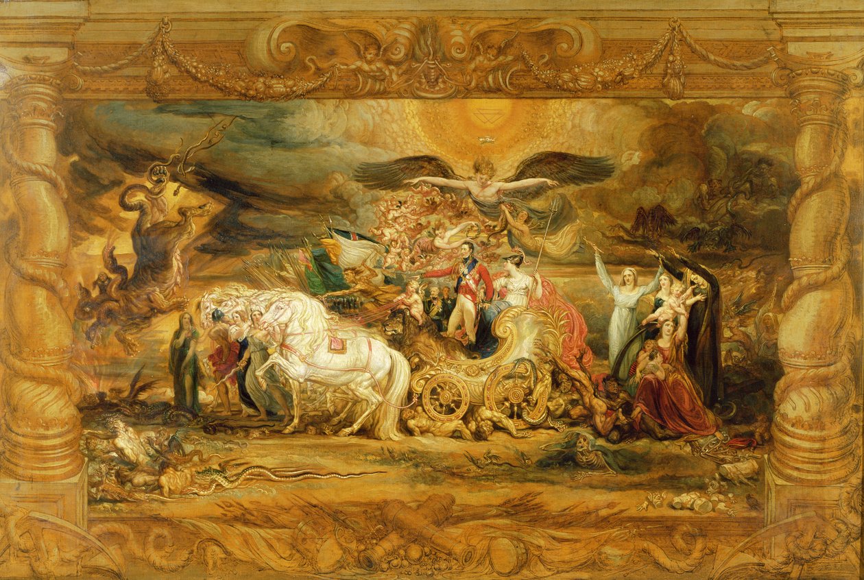 O Triunfo de Arthur (1769-1852) Duque de Wellington de James Ward