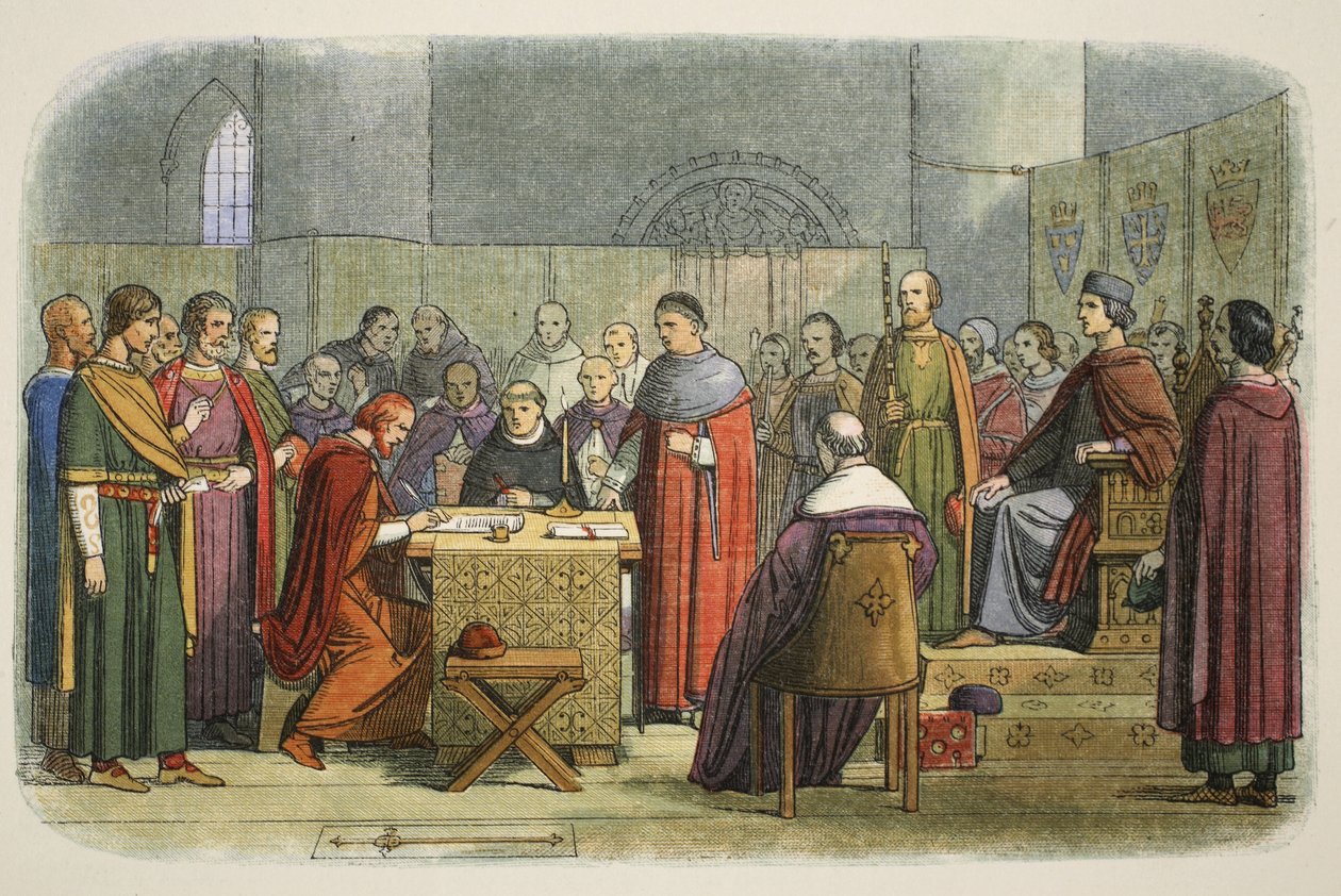 Eduardo reconheceu como suserano da Escócia, 1290, de A Chronicle of England BC 55 a AD 1485, pub. Londres, 1863 de James William Edmund Doyle