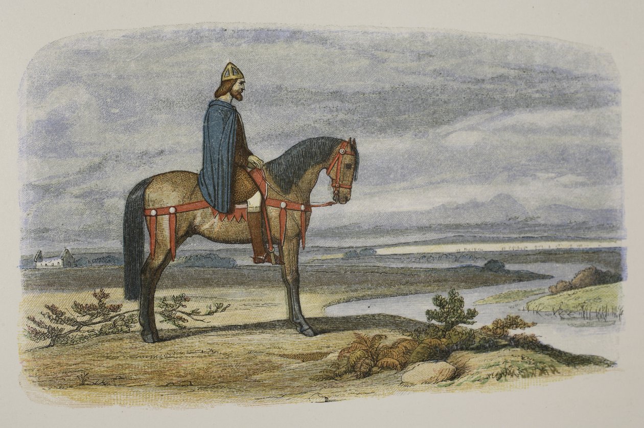 O rei Alfred planeja a captura da frota dinamarquesa em 892 dC, de A Chronicle of England BC 55 a AD 1485, pub. Londres, 1863 de James William Edmund Doyle