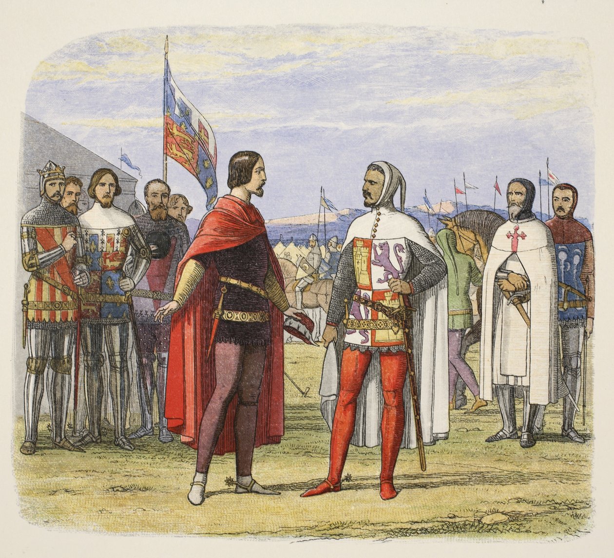 O Príncipe extorquiu uma anistia de Pedro, o Cruel, de A Chronicle of England BC 55 a AD 1485, pub. Londres, 1863 de James William Edmund Doyle