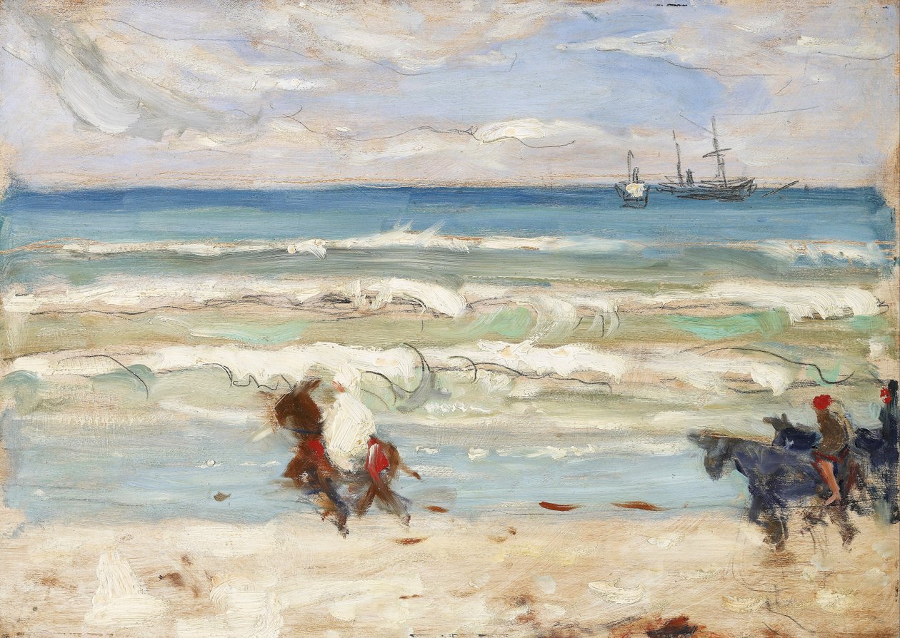 Cena de praia, Tânger de James Wilson Morrice
