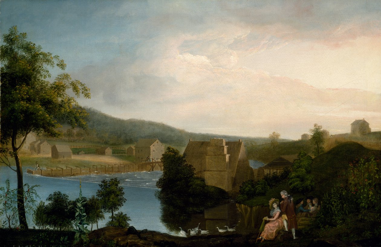 Festa de prazer de um moinho, final dos anos 1780 de James the Elder Peale