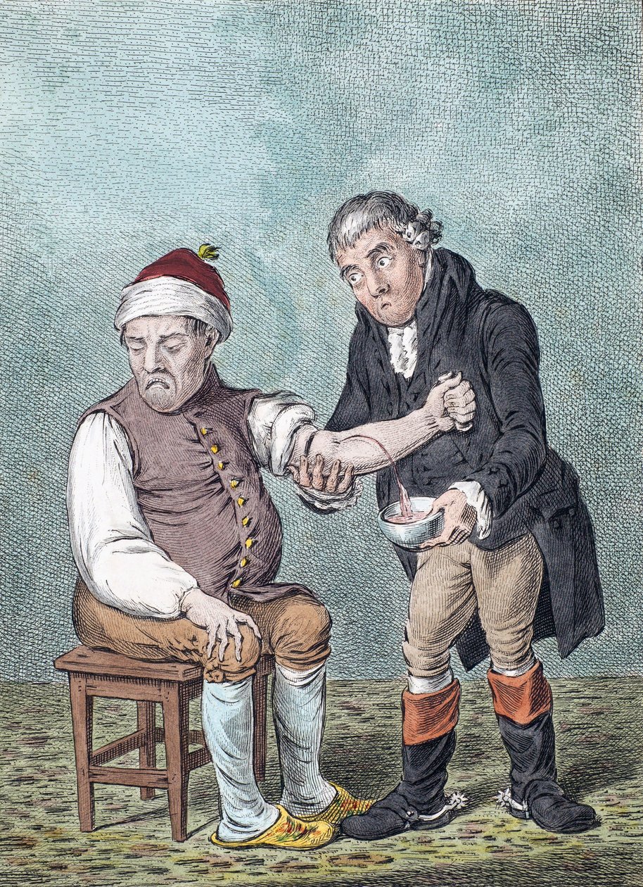 Bloodletting. Blood-letting. (imprimir) de James (after) Gillray