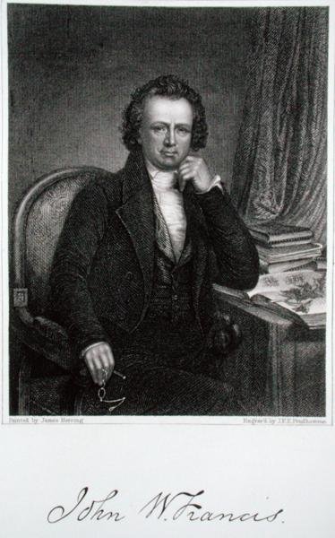John W. Francis (1778-1861), gravada por John Francis Eugene Prud