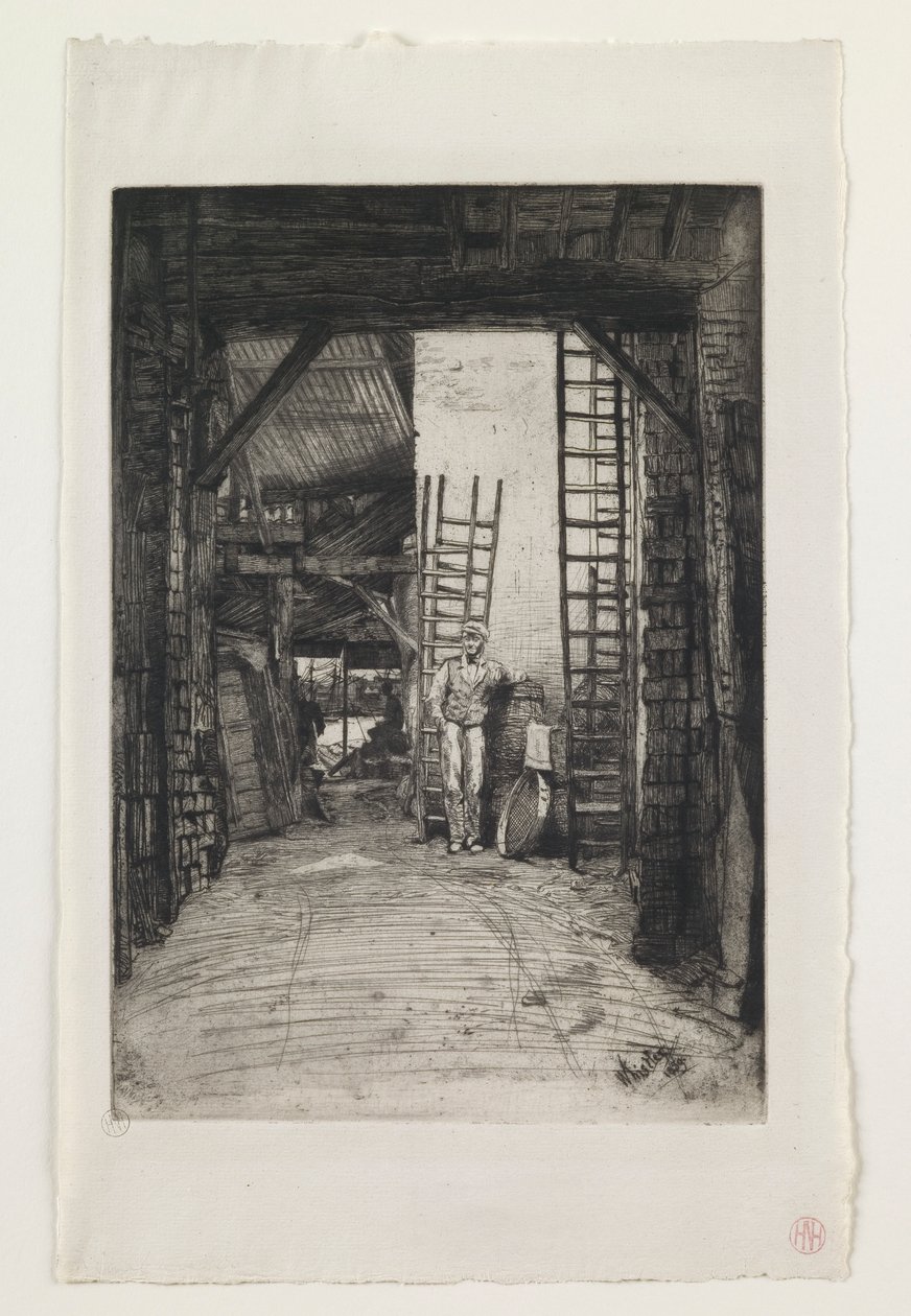 W. Jones, Limeburner, Thames Street de James Abbott McNeill Whistler