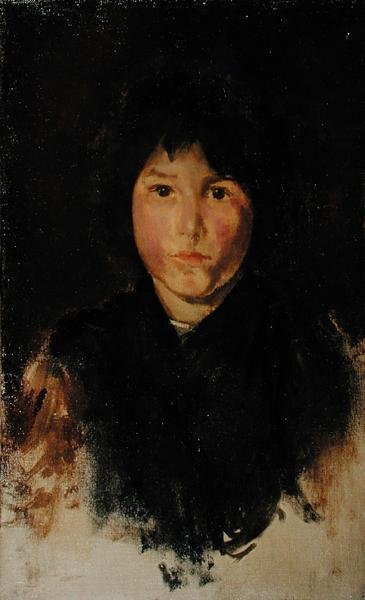 Uma criança da Córsega (óleo sobre tela) de James Abbott McNeill Whistler