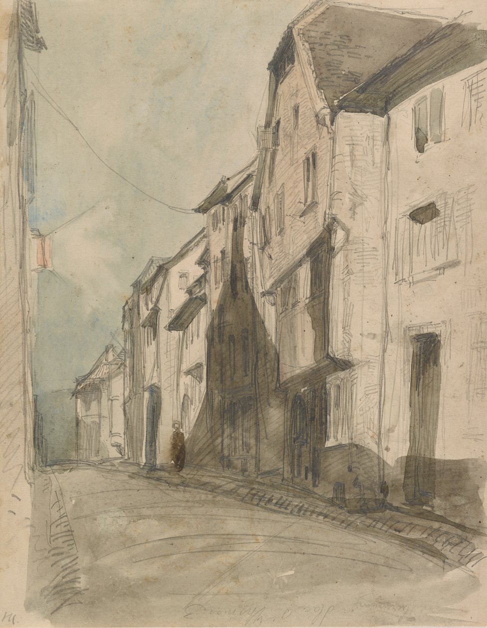 Uma rua em Saverne, 1858. de James Abbott McNeill Whistler