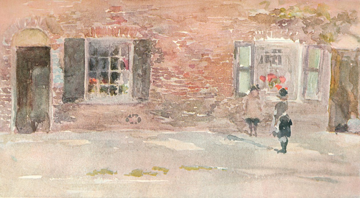 Um estudo, a partir do esboço em aquarela de J McNeill Whistler, c1880s 1903-1904. de James Abbott McNeill Whistler