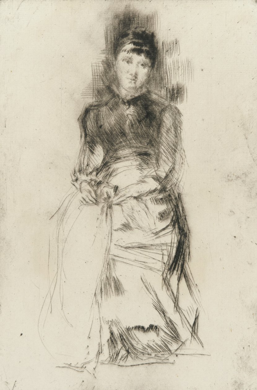 Agnes, c.1873-75 (drypont no papel) de James Abbott McNeill Whistler