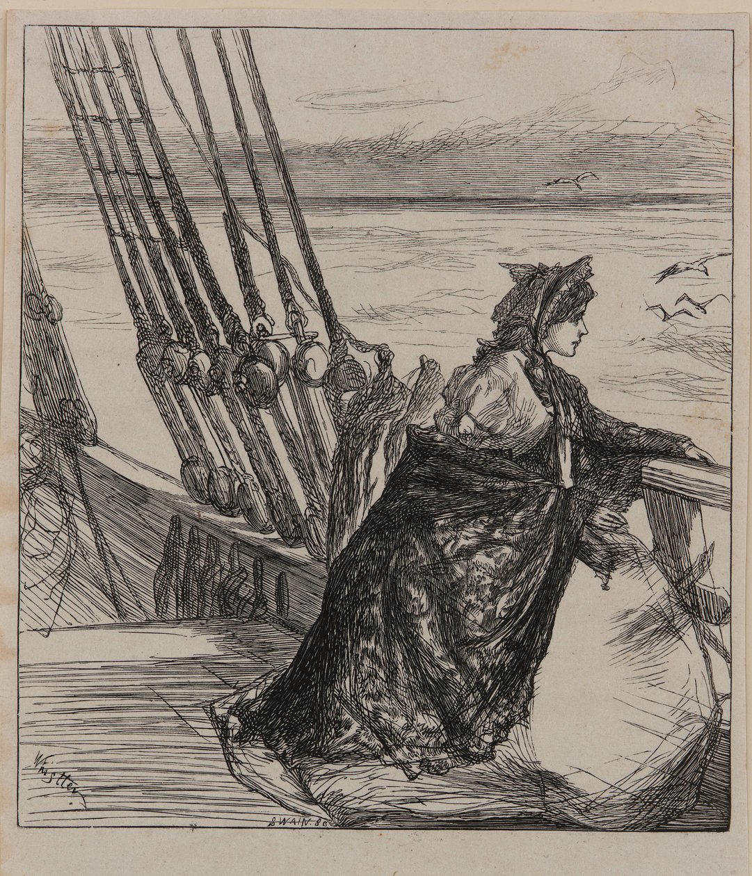 Uma Ilustração para a Filha do Major, 1862. de James Abbott McNeill Whistler