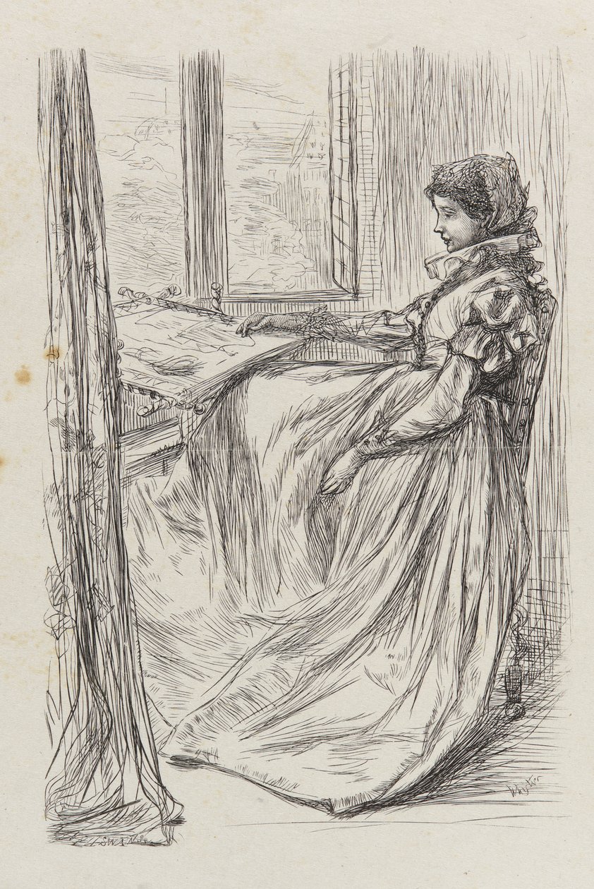 Uma ilustração para a manhã antes do massacre de São Bartolomeu, 1862. de James Abbott McNeill Whistler