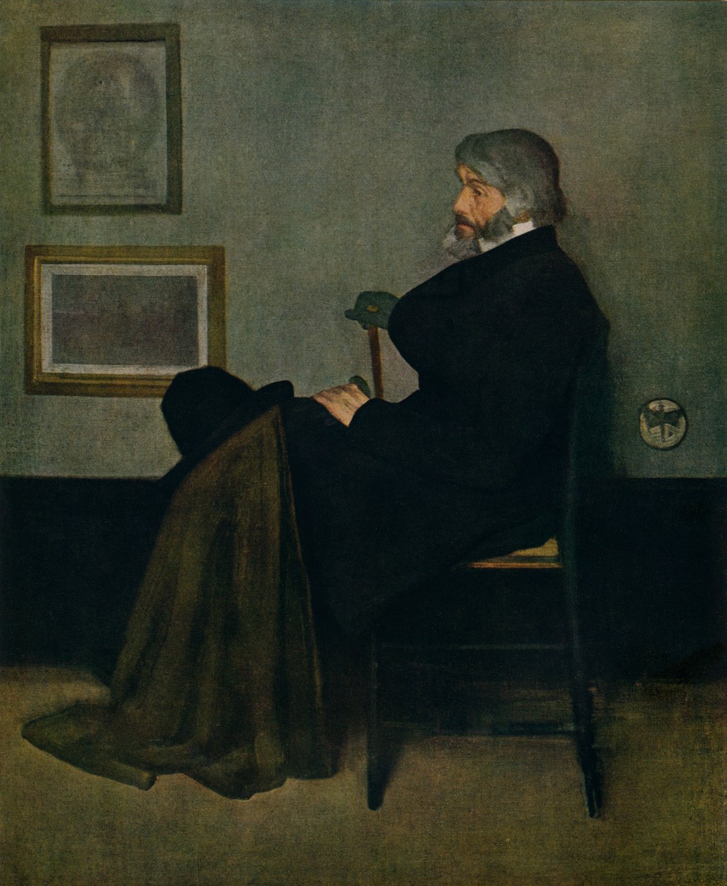Arranjo em cinza e preto, nº 2: Thomas Carlyle, c1872 de James Abbott McNeill Whistler