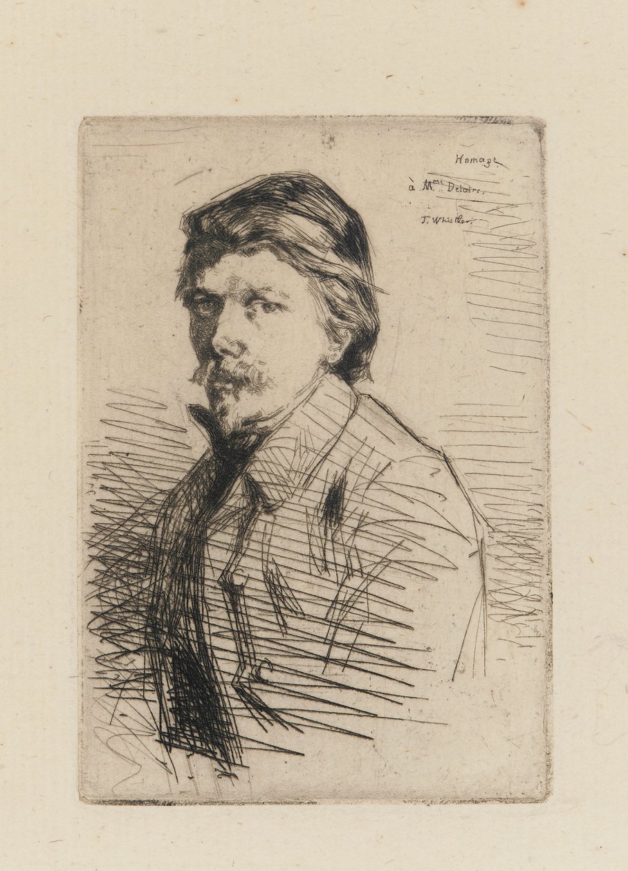 Auguste Delatre, 1858. de James Abbott McNeill Whistler
