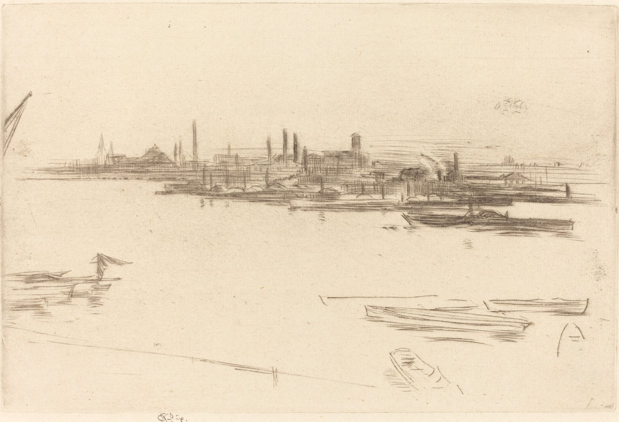 Battersea: Dawn, 1875. de James Abbott McNeill Whistler