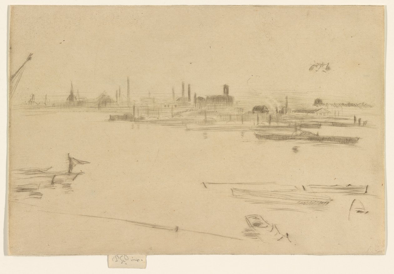 Battersea Manhã, 1875. de James Abbott McNeill Whistler