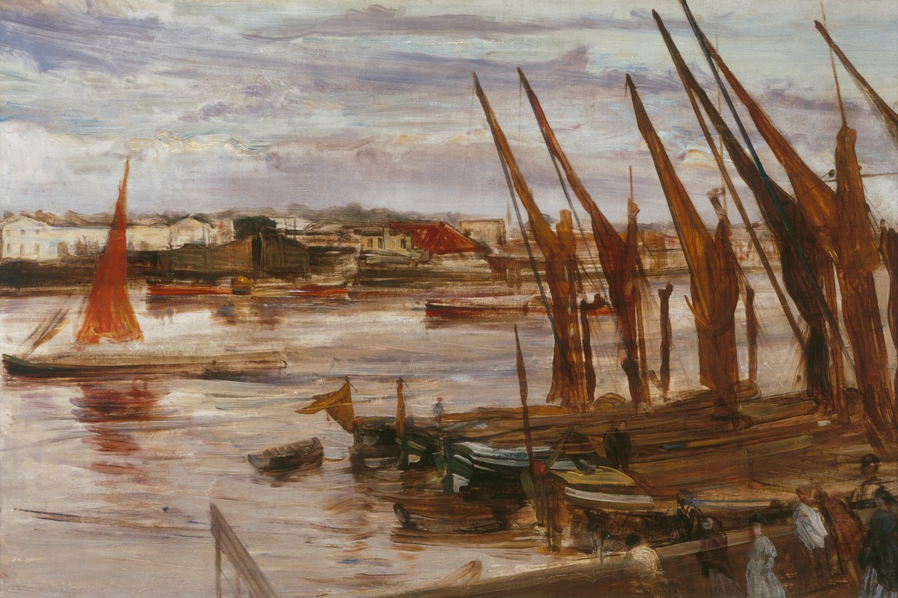 Battersea Reach, c. 1863. de James Abbott McNeill Whistler
