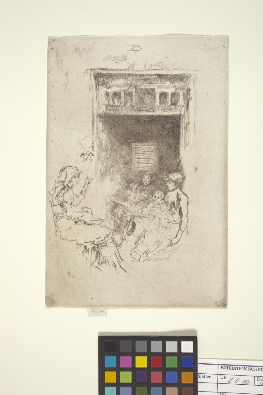 Cordões de missangas (gravura) de James Abbott McNeill Whistler