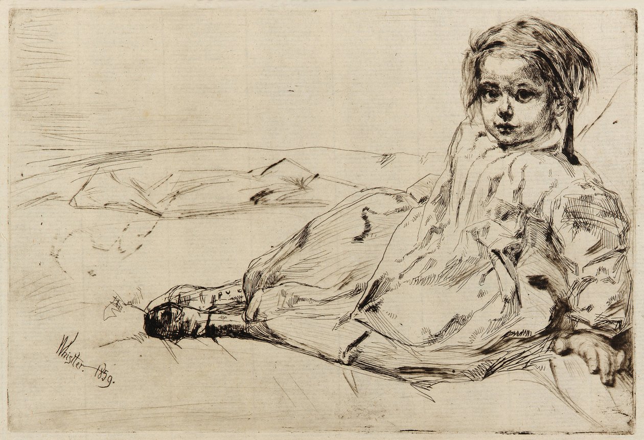 Bibi Valentin, 1859. de James Abbott McNeill Whistler