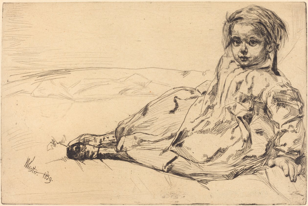Bibi Valentin, 1859. de James Abbott McNeill Whistler