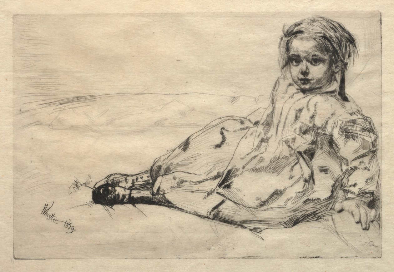 Bibi Valentin, 1859. de James Abbott McNeill Whistler