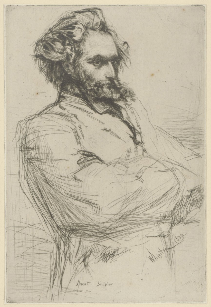 Retrato de Drouet de James Abbott McNeill Whistler