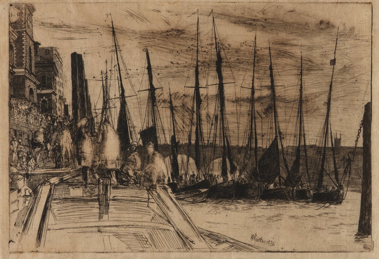 Billingsgate, 1859. de James Abbott McNeill Whistler