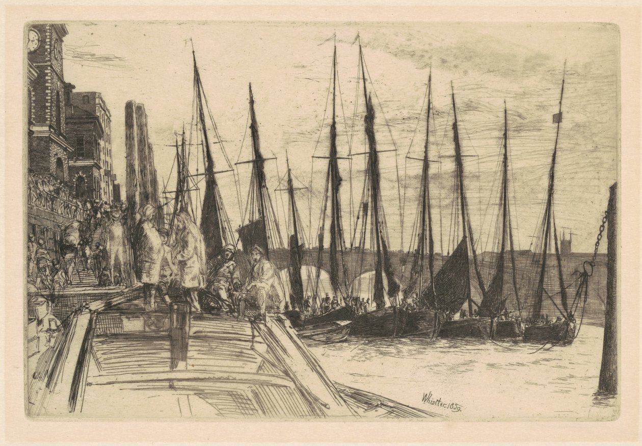 Billingsgate, 1859. de James Abbott McNeill Whistler