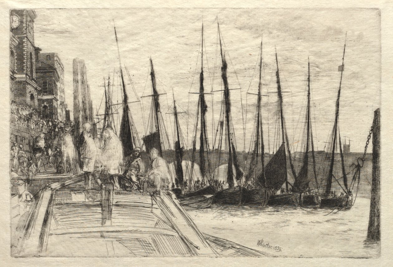 Billingsgate, 1859. de James Abbott McNeill Whistler