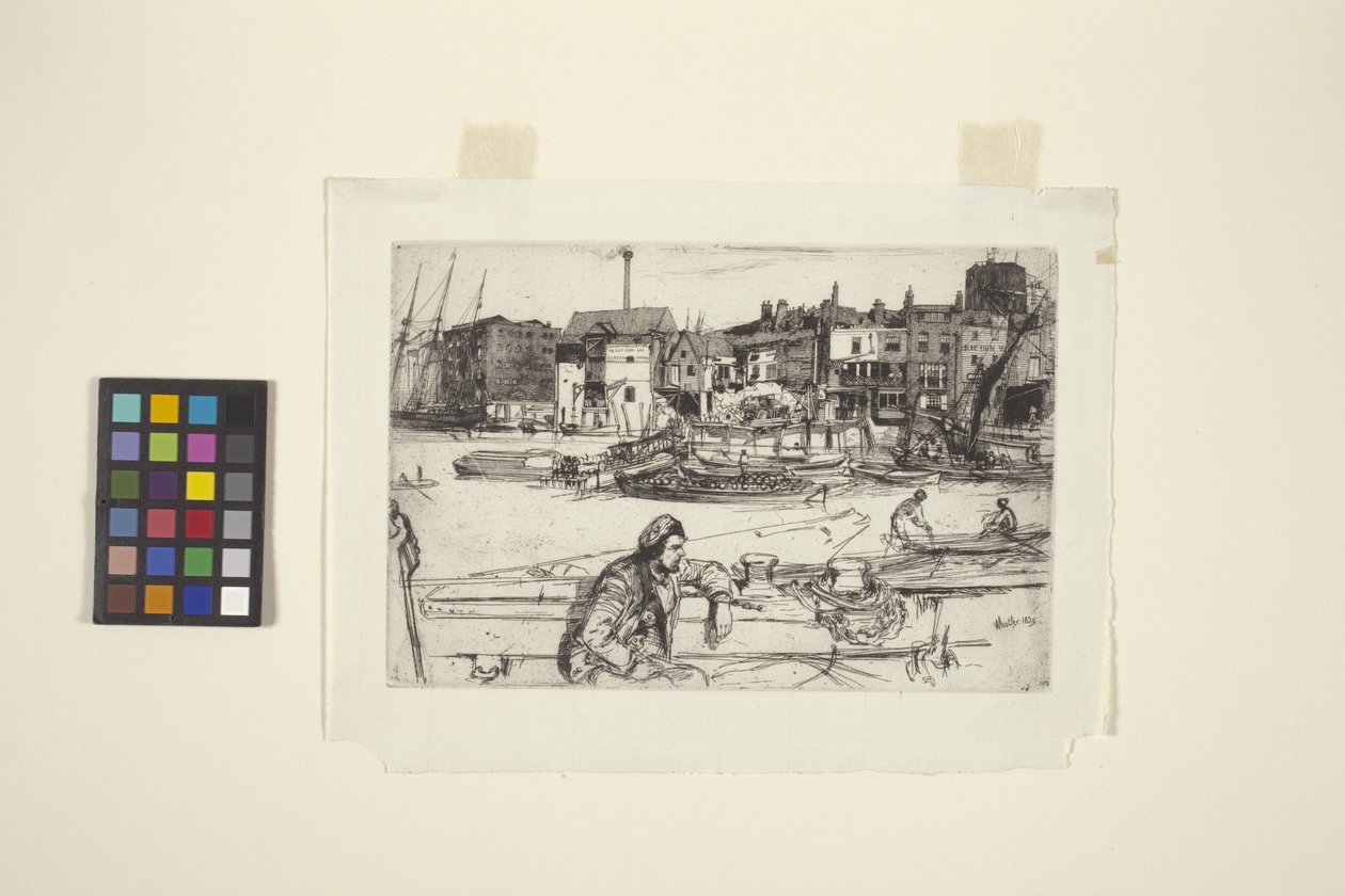 Cais do Leão Negro (gravura) de James Abbott McNeill Whistler