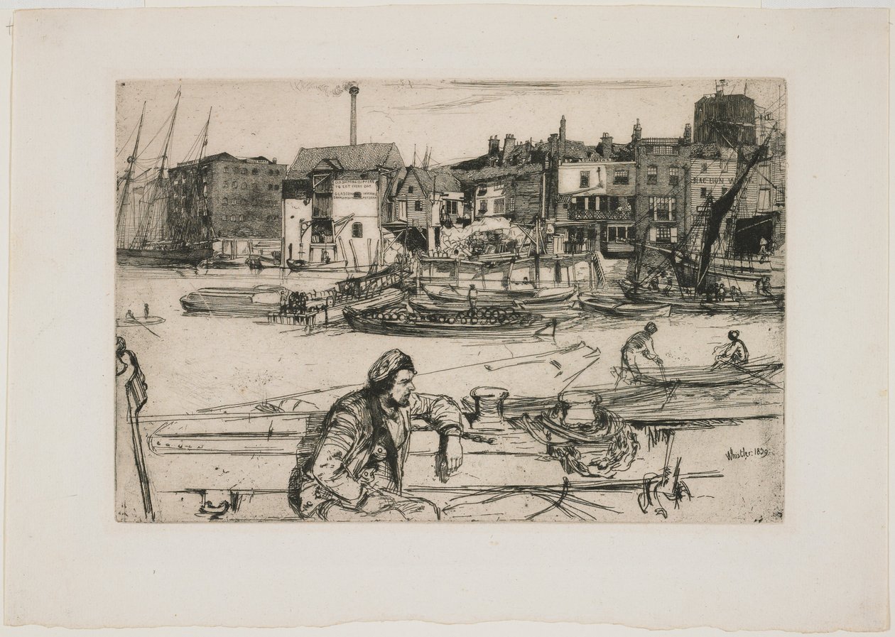 Cais do Leão Negro de James Abbott McNeill Whistler