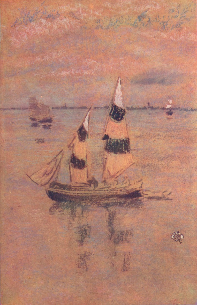 Preto e ouro, Veneza, c1860, 1904 de James Abbott McNeill Whistler