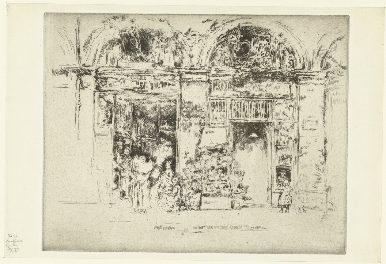 Loja de flores
Girassóis, Rue des Beaux-Arts de James Abbott McNeill Whistler