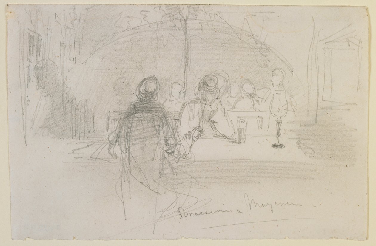 Cervejaria em Mainz, 1858. de James Abbott McNeill Whistler