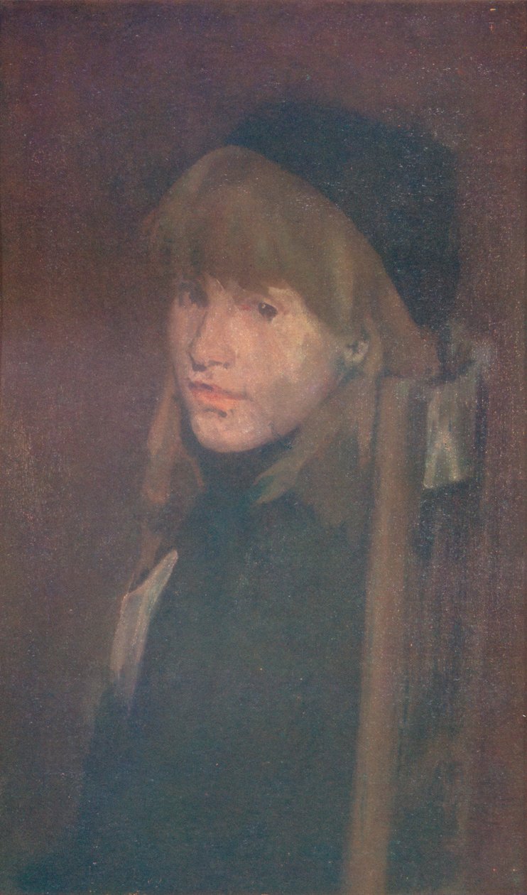 Marrom e ouro, Lillie em nosso beco, 1896 1904 de James Abbott McNeill Whistler