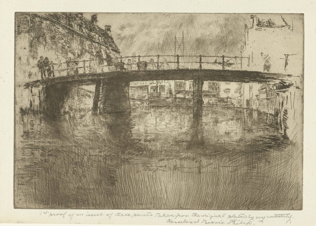 Ponte em Amsterdã Ponte, Amsterdã de James Abbott McNeill Whistler