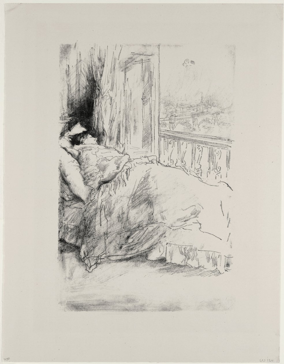 Pela varanda, 1896 de James Abbott McNeill Whistler