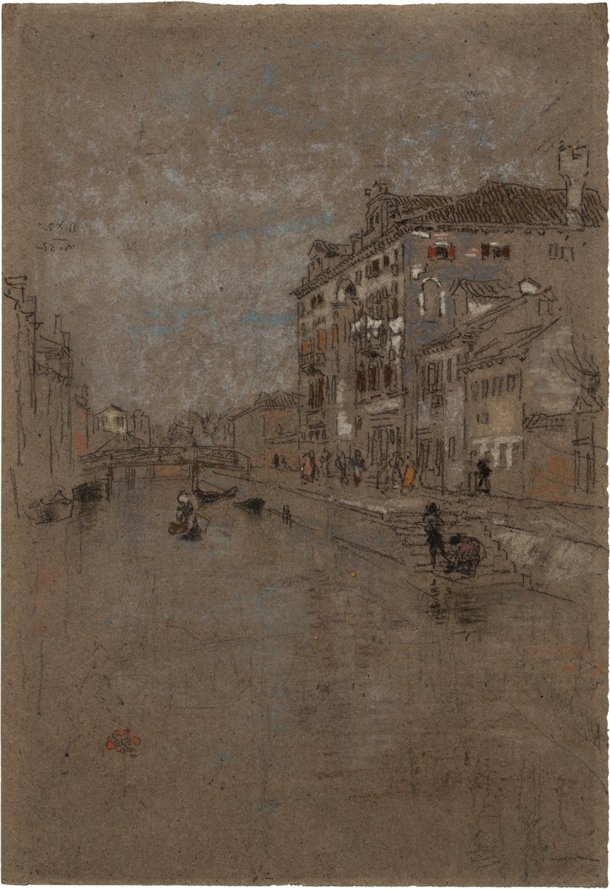 Canal em Veneza (Armazém de Tabaco) de James Abbott McNeill Whistler