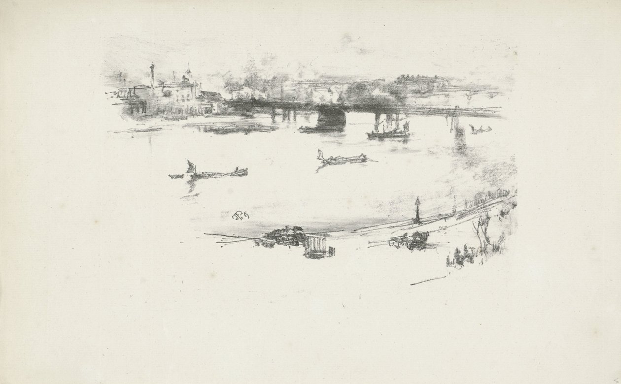 Ponte Ferroviária Charing Cross de James Abbott McNeill Whistler