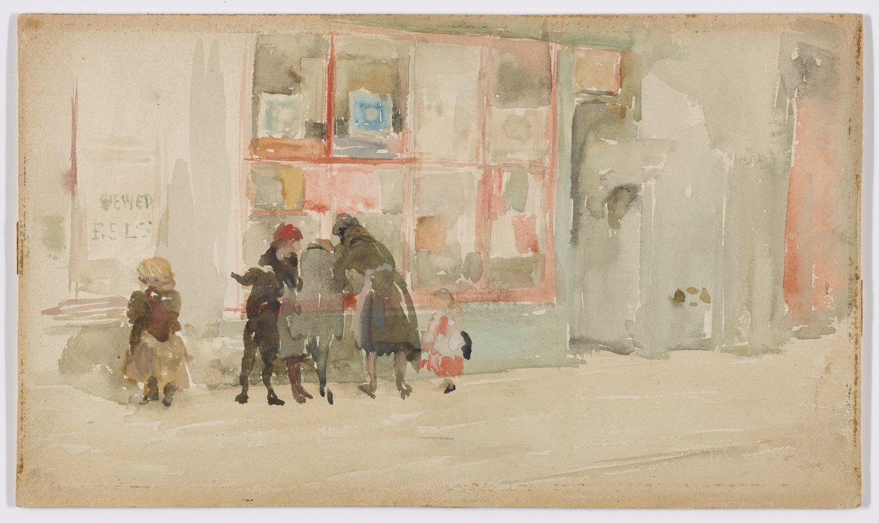 Chelsea Children, c.1897 (aguarela sobre papel) de James Abbott McNeill Whistler
